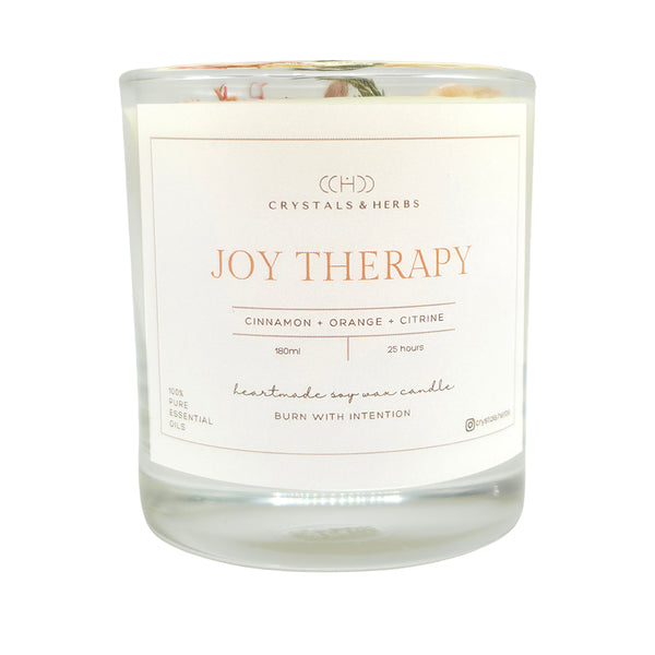 JOY THERAPY CANDLES SOY WAX  (MADE TO ORDER = 50 PCS)
