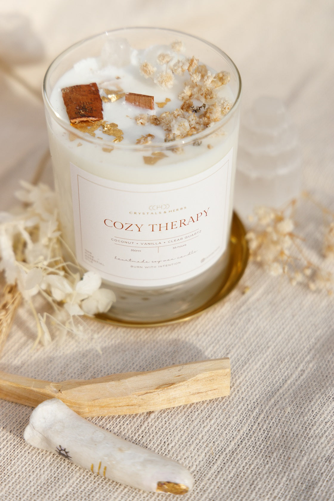 COZY THEARAPY CANDLES SOY WAX  (MADE TO ORDER = 50 PCS)