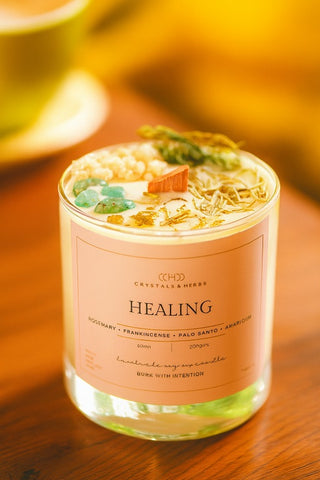 HEALING CANDLES SOY WAX  (MADE TO ORDER = 50 PCS)