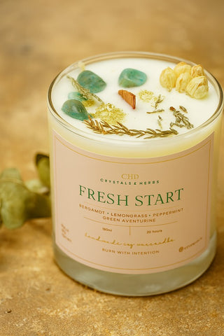 FRESH START CANDLES SOY WAX  (MADE TO ORDER = 50 PCS)