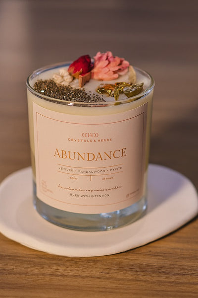 ABUNDANCE CANDLES SOY WAX (MADE TO ORDER = 50 PCS)