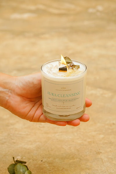 AURA CLEANSING CANDLES SOY WAX  (MADE TO ORDER = 50 PCS)
