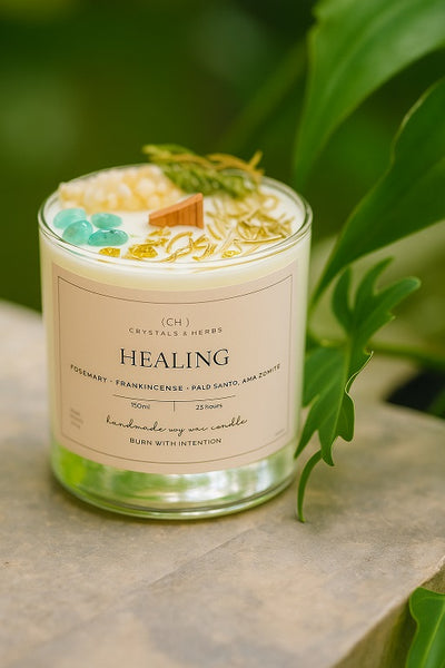 HEALING CANDLES SOY WAX  (MADE TO ORDER = 50 PCS)