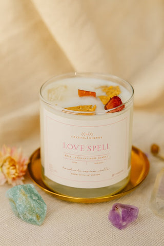LOVE SPELL  CANDLES SOY WAX  (MADE TO ORDER = 50 PCS)