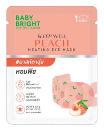 2040114660032 Sleep Well Peach Heating Eye Mask Baby Bright (F)