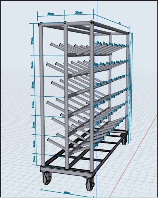 Package Trolley Size : W1600xD600xH1450 mm.