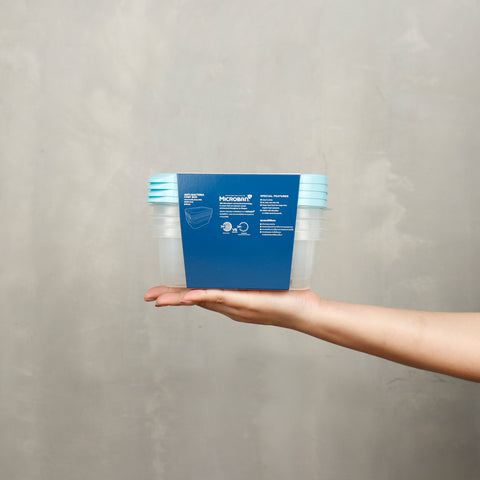 MSCshoping 6072/4 RECTANGULAR CHEF BOX PACK 4 PCS SET 600ML  (Made to order)