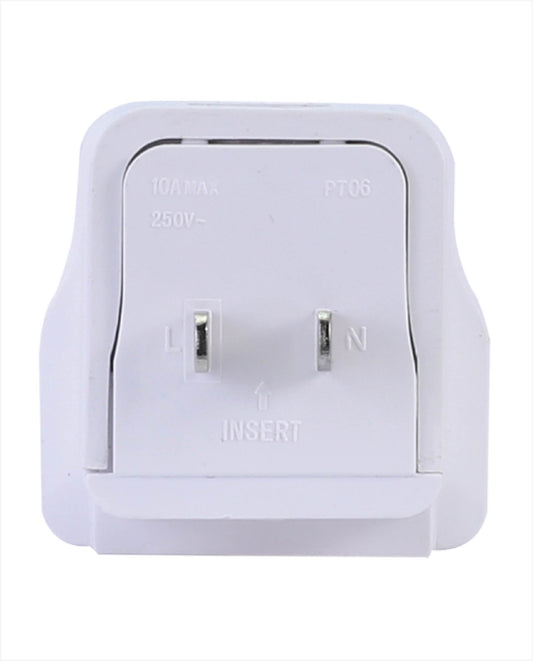 MSCshoping Adapter+Surge Protection #DD-P2S 200pcs./ box