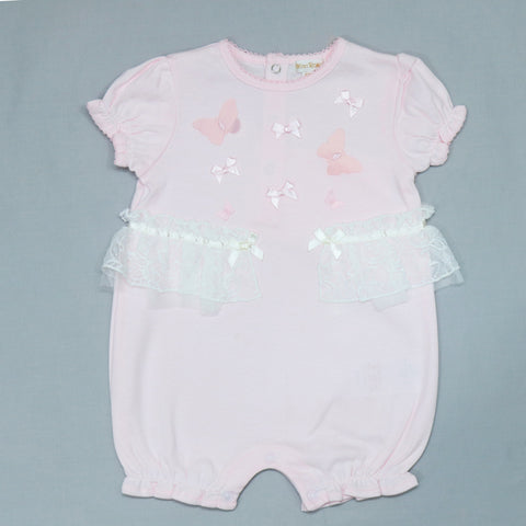 TB1402-2 NEWBORN GIRL'S ROMPER