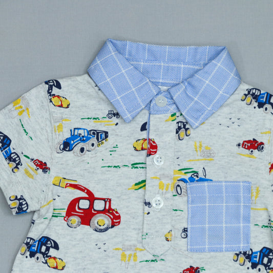 TB1437-6 BOY ROMPER