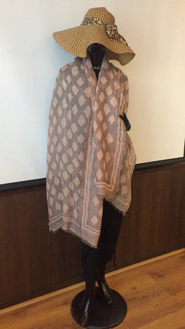 ZIAM13007 Ziam Cashmere 90x200 cm.  50% cashmere 50% linen