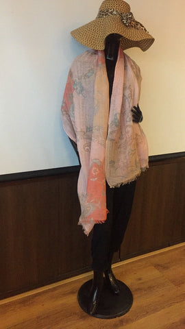 ZIAM13013 Ziam Cashmere 90x200 cm.  50% cashmere 50% linen