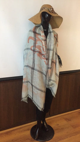 ZIAM13015 Ziam Cashmere 90x200 cm.  50% cashmere 50% linen