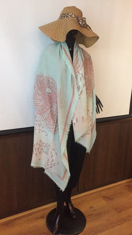 ZIAM13020 Ziam Cashmere 90x200 cm.  50% cashmere 50% linen